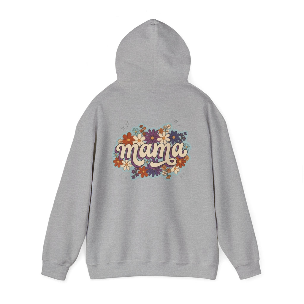 Mama Floral Hoodie — Retro Flower Mom Sweatshirt (Mother's Day Gift)