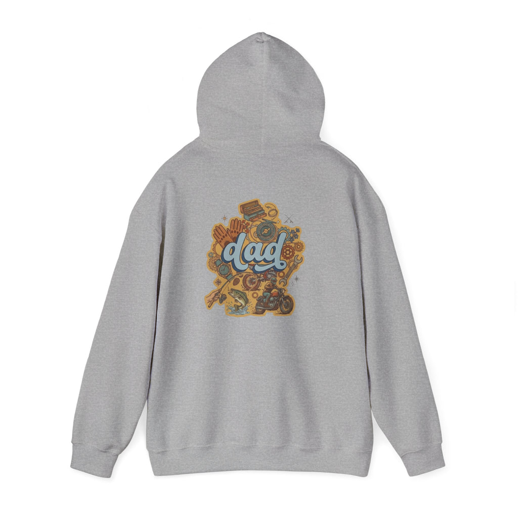 Dad Gear Hoodie — Vintage "dad" Graphic Pullover