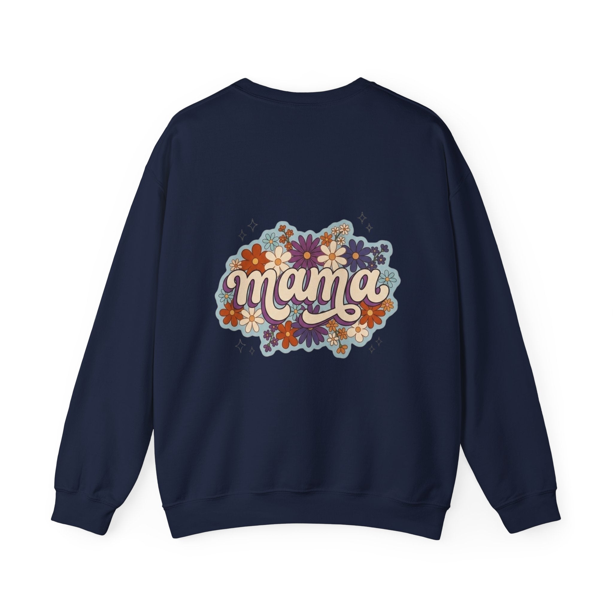 Mama Floral Crewneck Sweatshirt — Retro Floral "Mama" Pullover