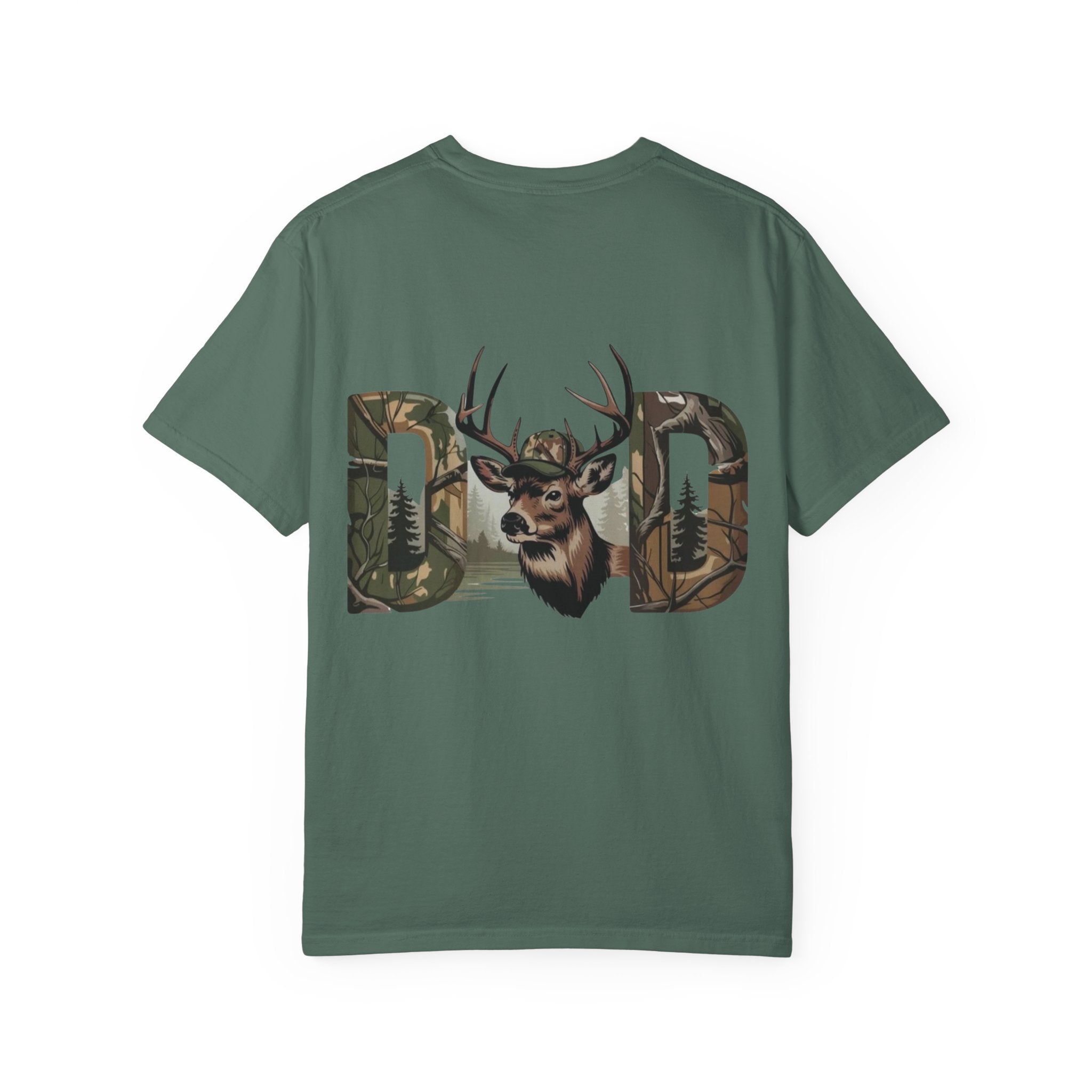Dad Deer Graphic T-Shirt — Hunting Nature Logo Tee