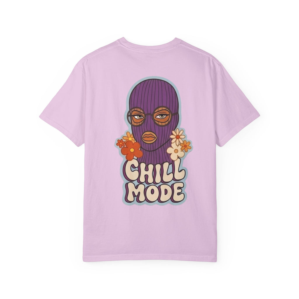 Chill Mode Ski Mask T-Shirt — Retro Floral Graphic Tees