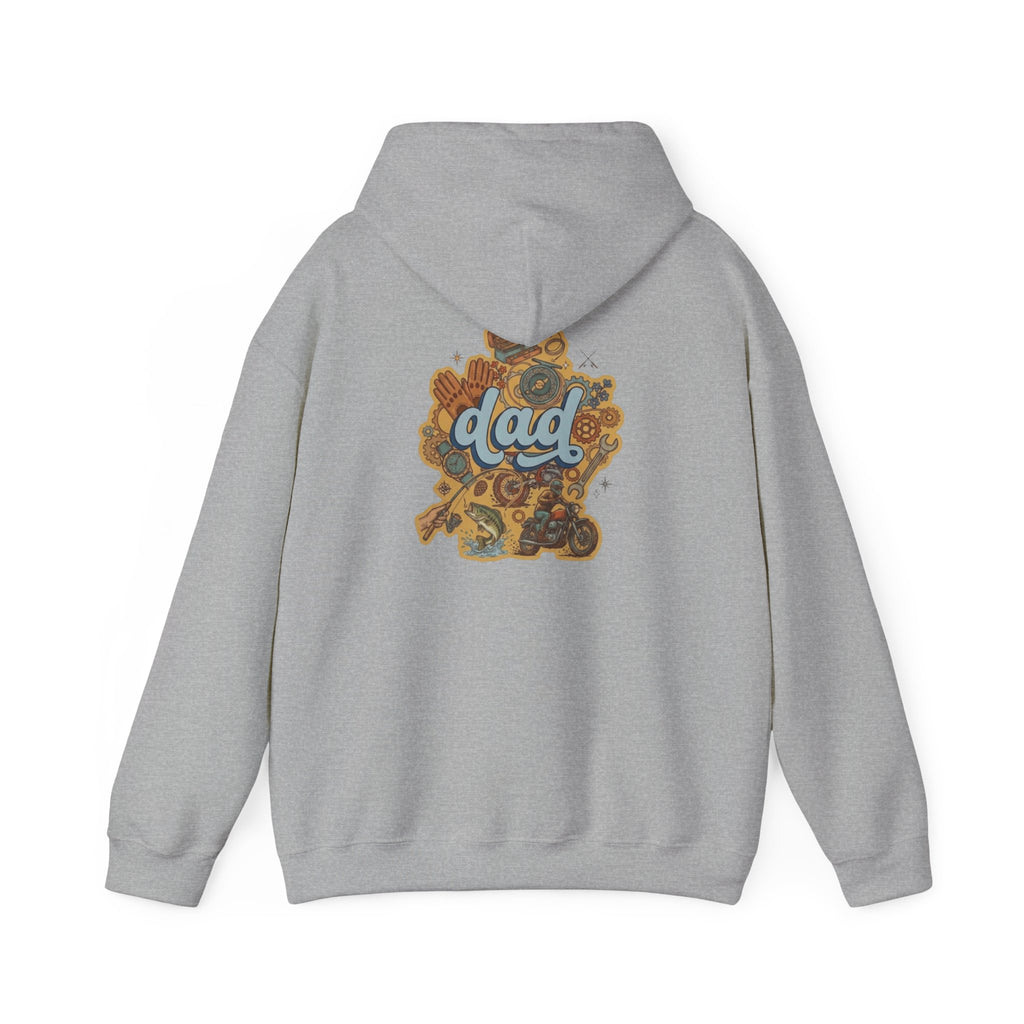 Dad Gear Hoodie — Vintage "dad" Graphic Pullover