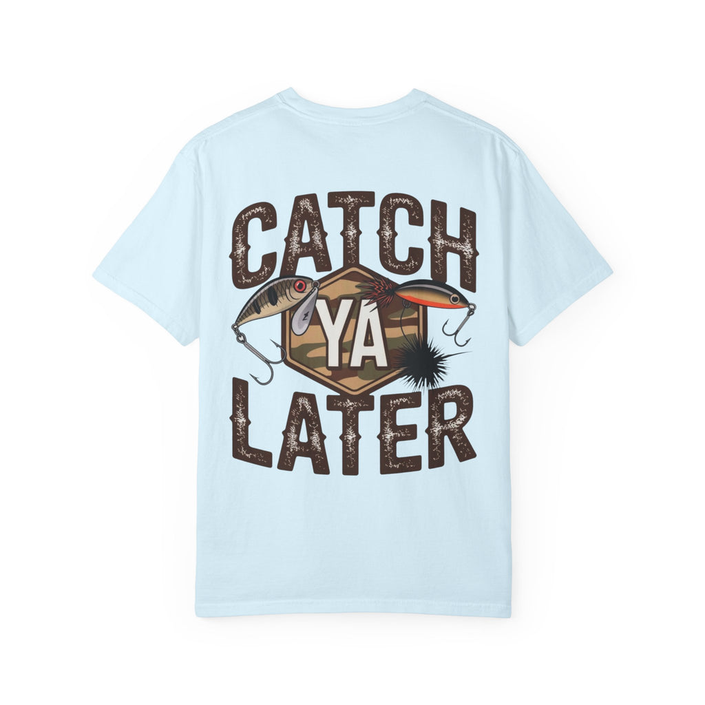 Catch Ya Later Fishing T-Shirt — Retro Lures & Camo Graphic Tee