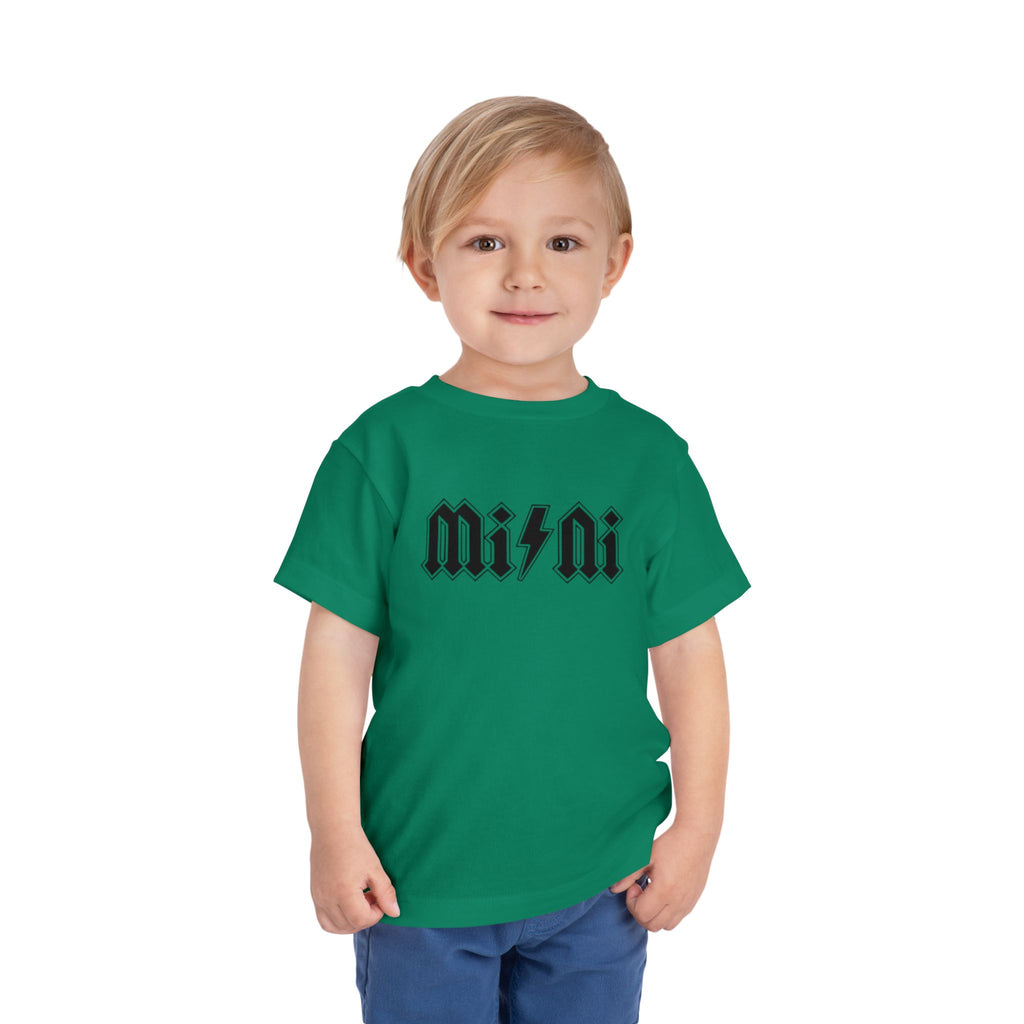 Mini Lightning Toddler Tee — Gothic Rock-Inspired 'Mini' Graphic Shirt