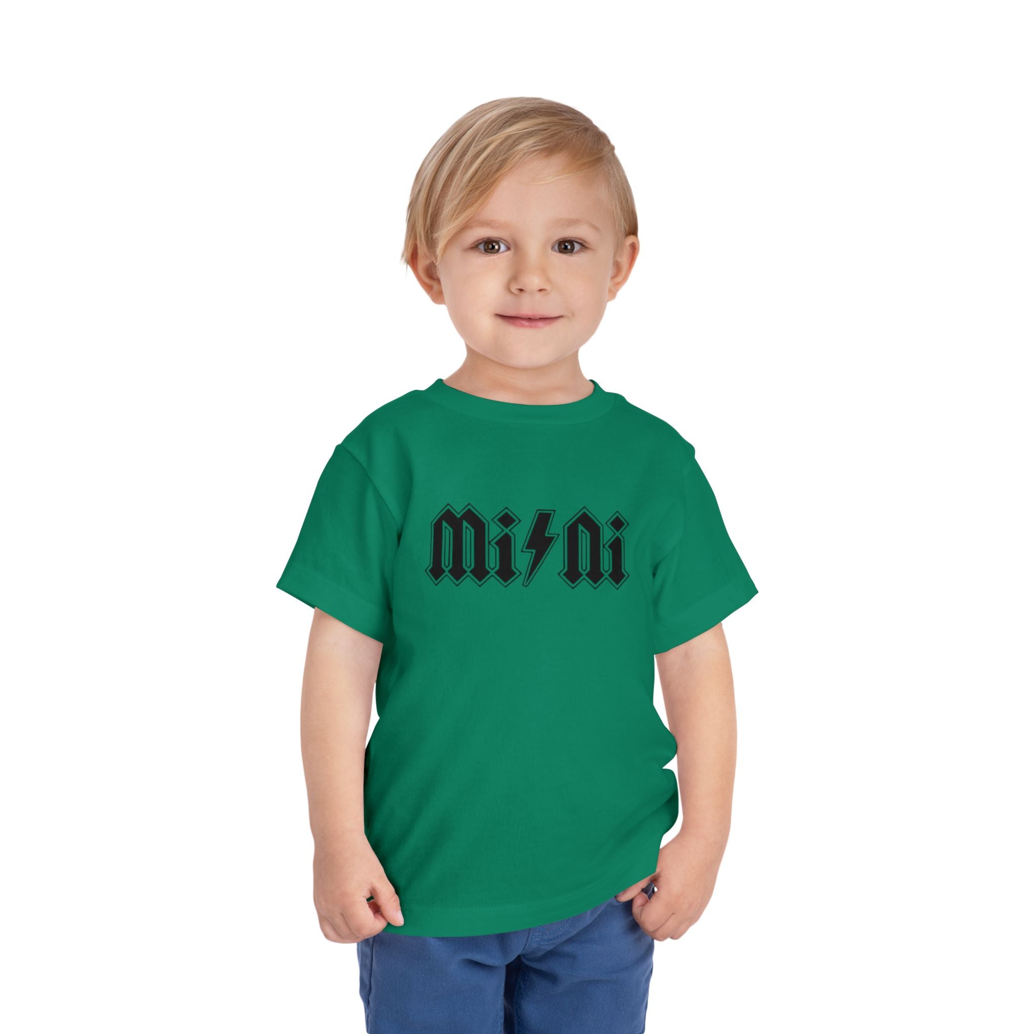 Mini Lightning Toddler Tee — Gothic Rock-Inspired 'Mini' Graphic Shirt