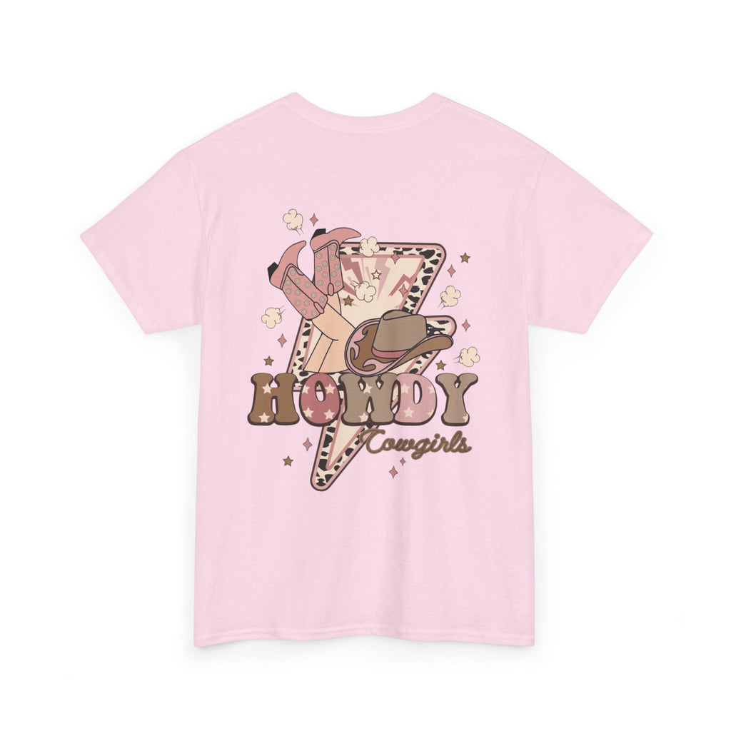Howdy Cowgirl T-Shirt — Retro Western Lightning Cowgirl Graphic Tee