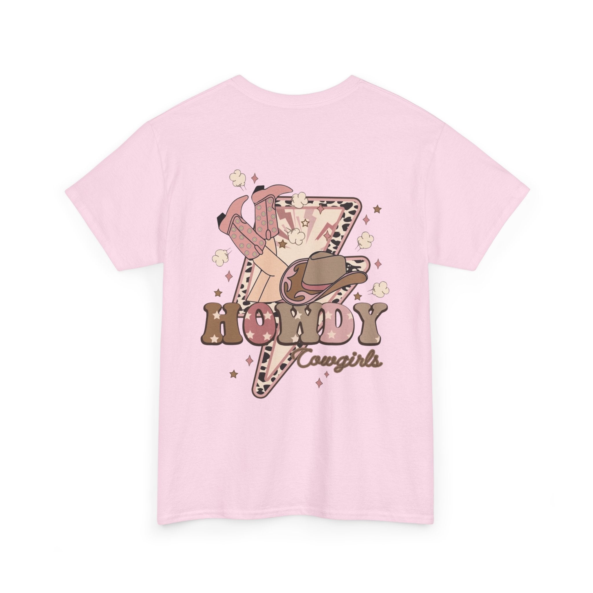 Howdy Cowgirl T-Shirt — Retro Western Lightning Cowgirl Graphic Tee