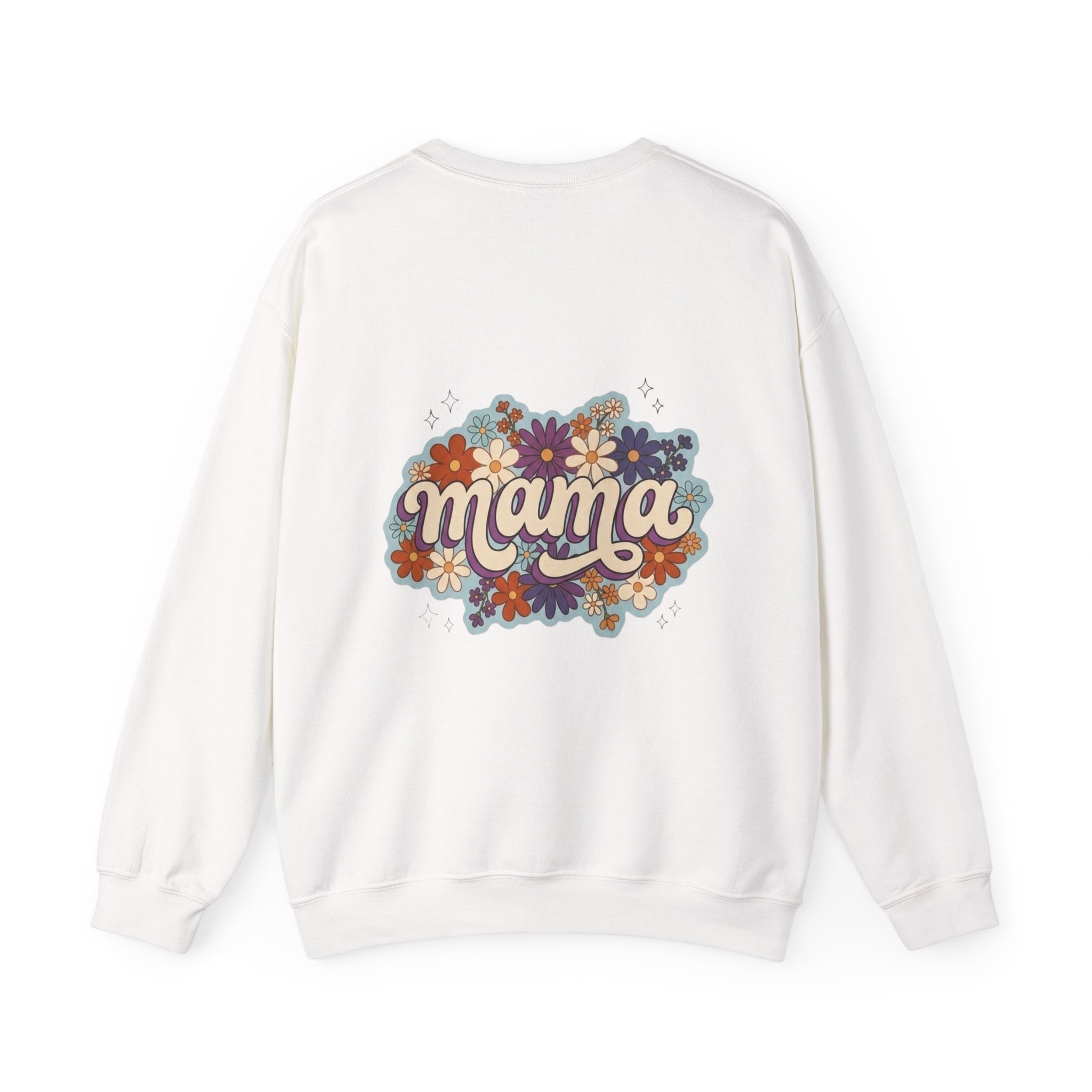 Mama Floral Crewneck Sweatshirt — Retro Floral "Mama" Pullover