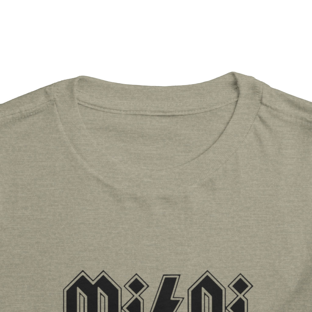 Mini Lightning Toddler Tee — Gothic Rock-Inspired 'Mini' Graphic Shirt