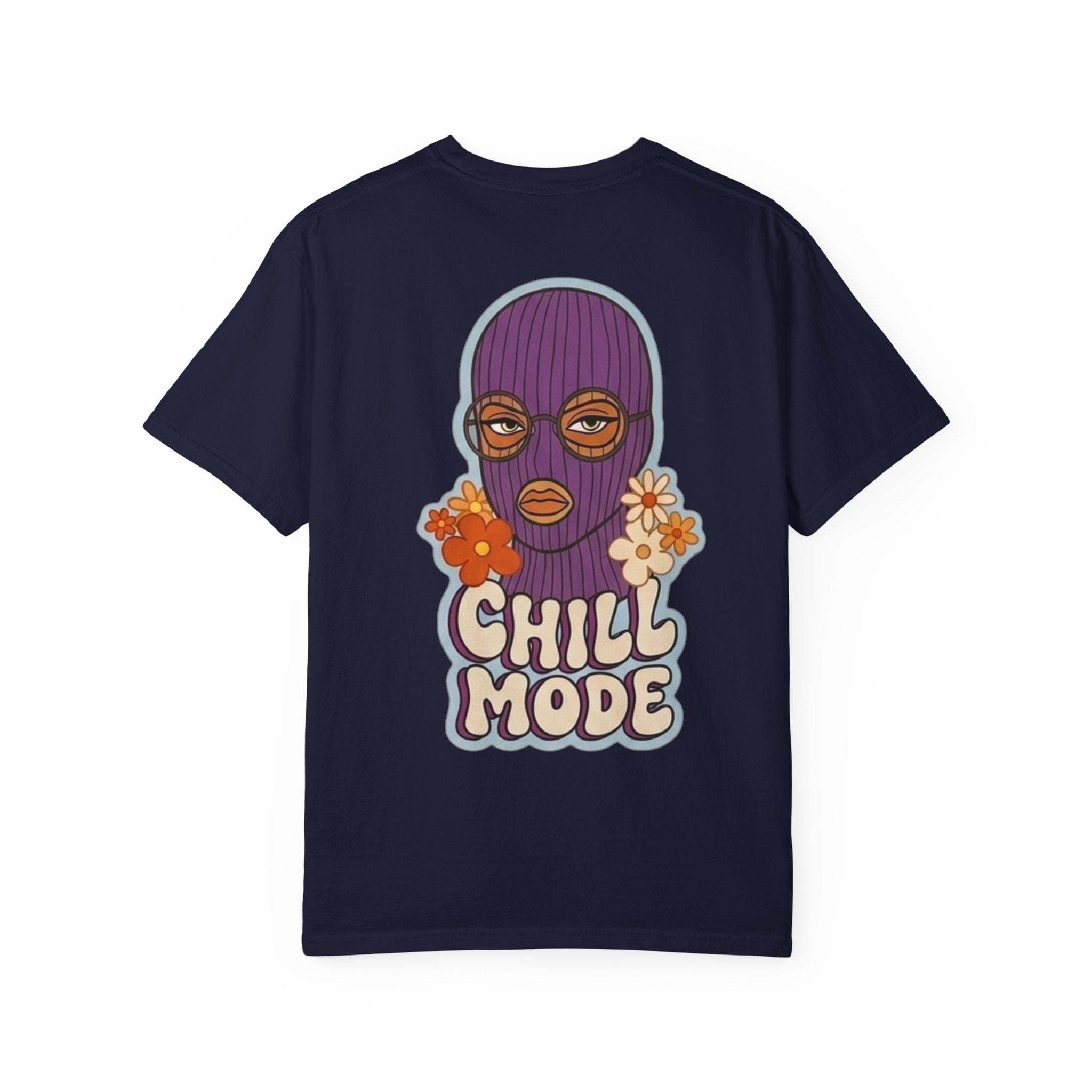 Chill Mode Ski Mask T-Shirt — Retro Floral Graphic Tees