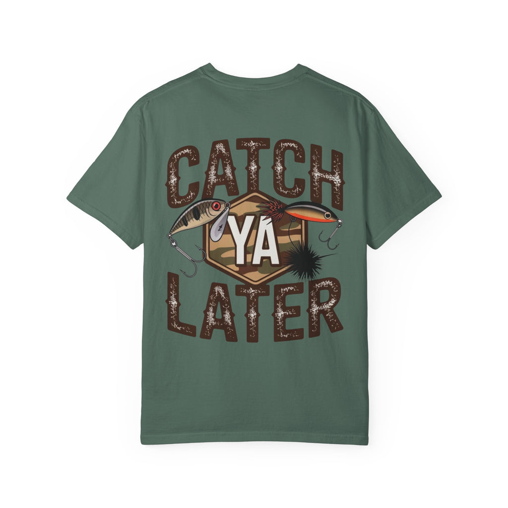 Catch Ya Later Fishing T-Shirt — Retro Lures & Camo Graphic Tee