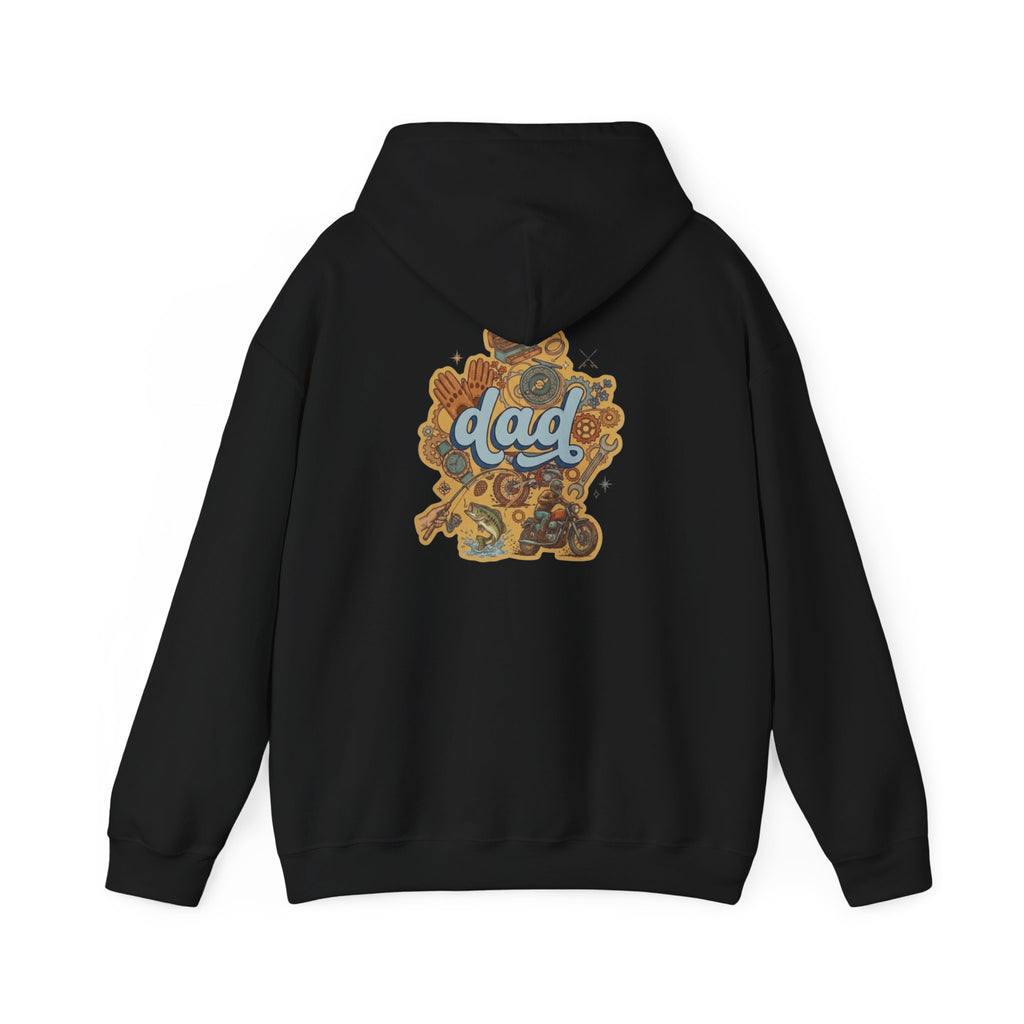 Dad Gear Hoodie — Vintage "dad" Graphic Pullover