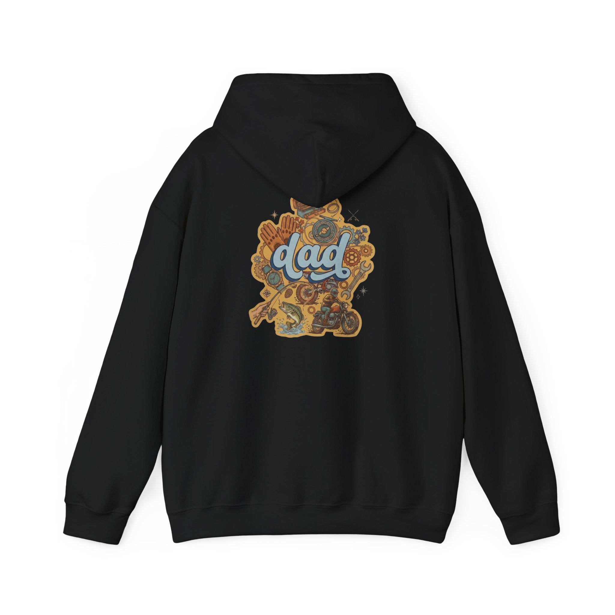 Dad Gear Hoodie — Vintage "dad" Graphic Pullover