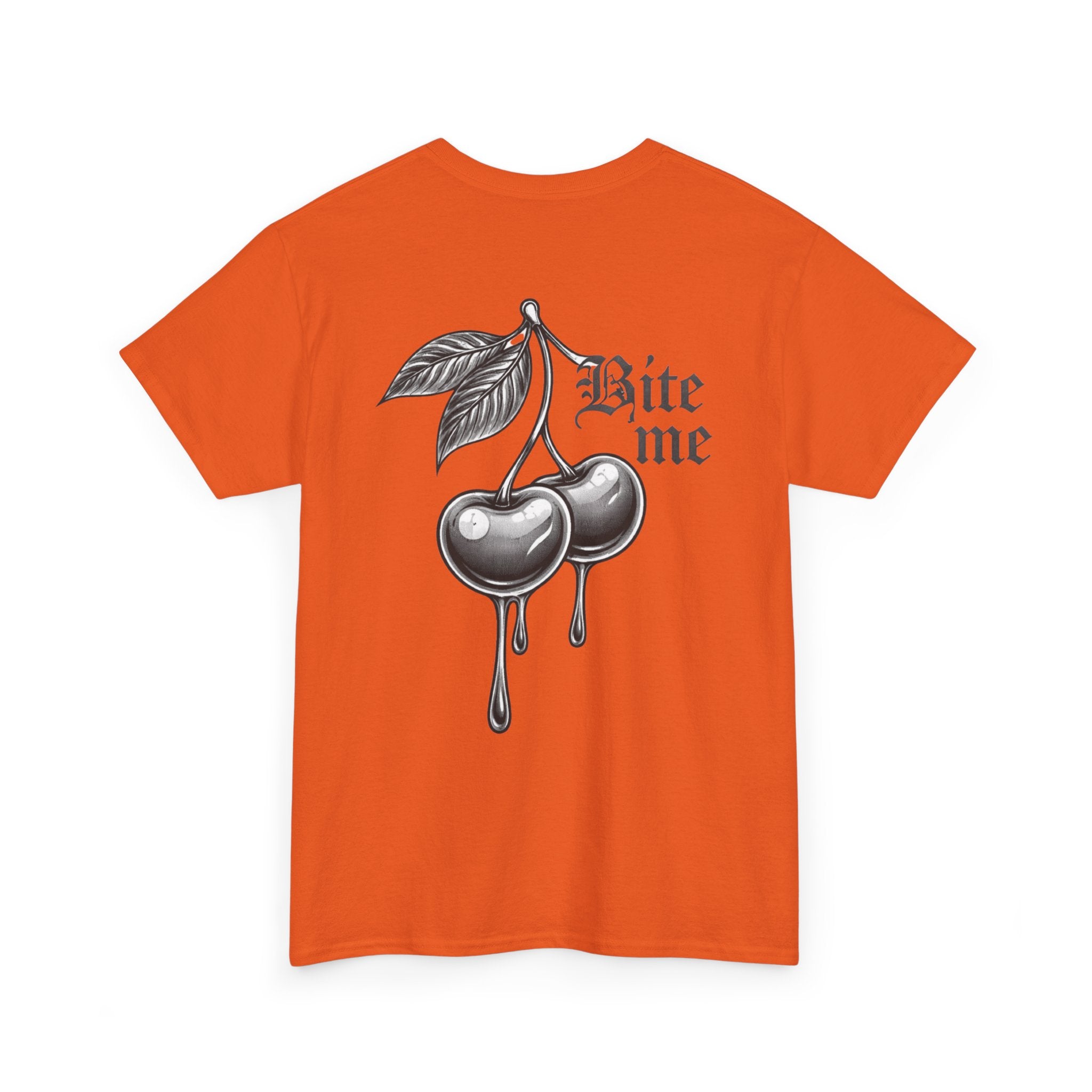 Bite Me Cherry Tee — Dripping Cherry Graphic T-Shirt