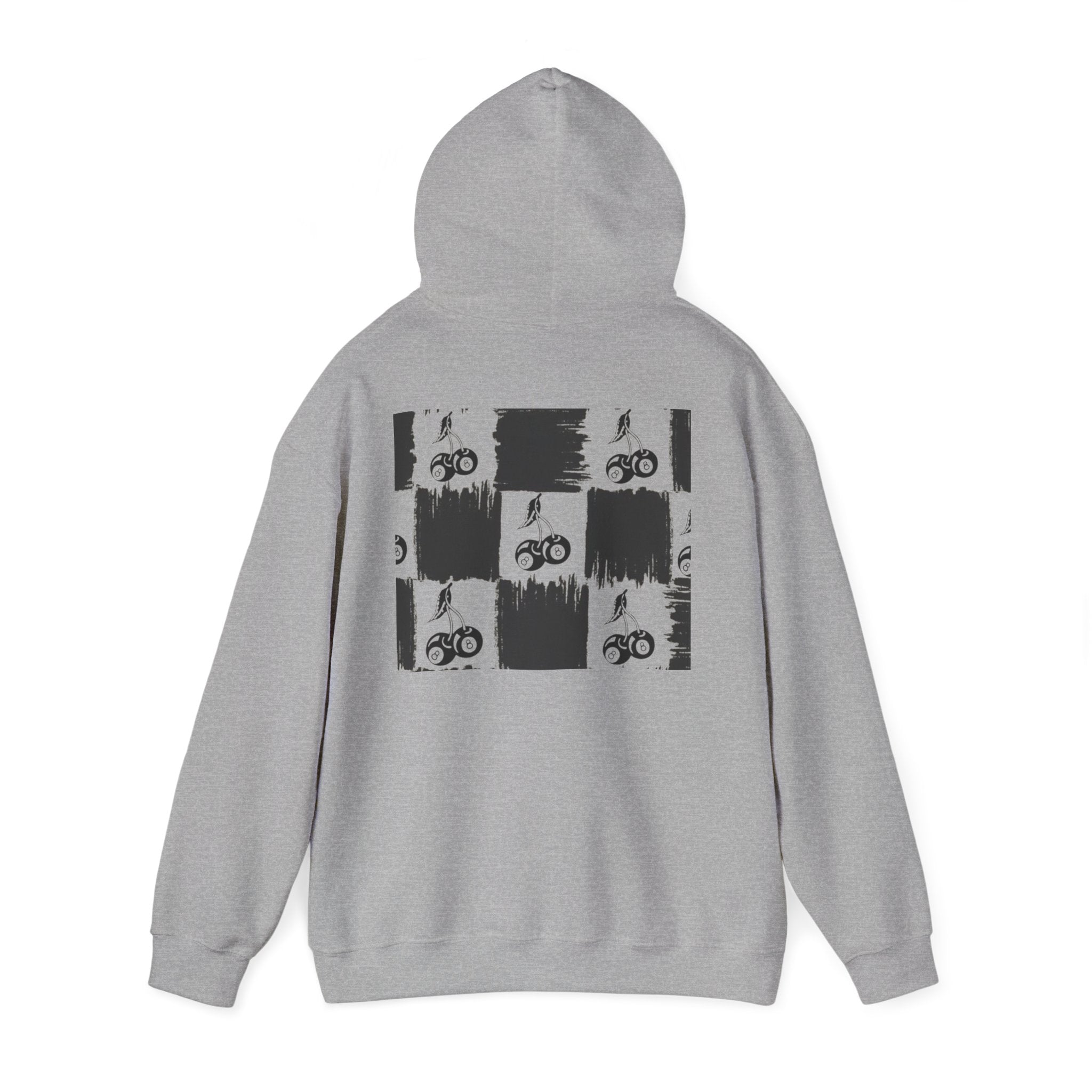 Cherry Checkerboard Hoodie —  Pattern Hooded Sweatshirt