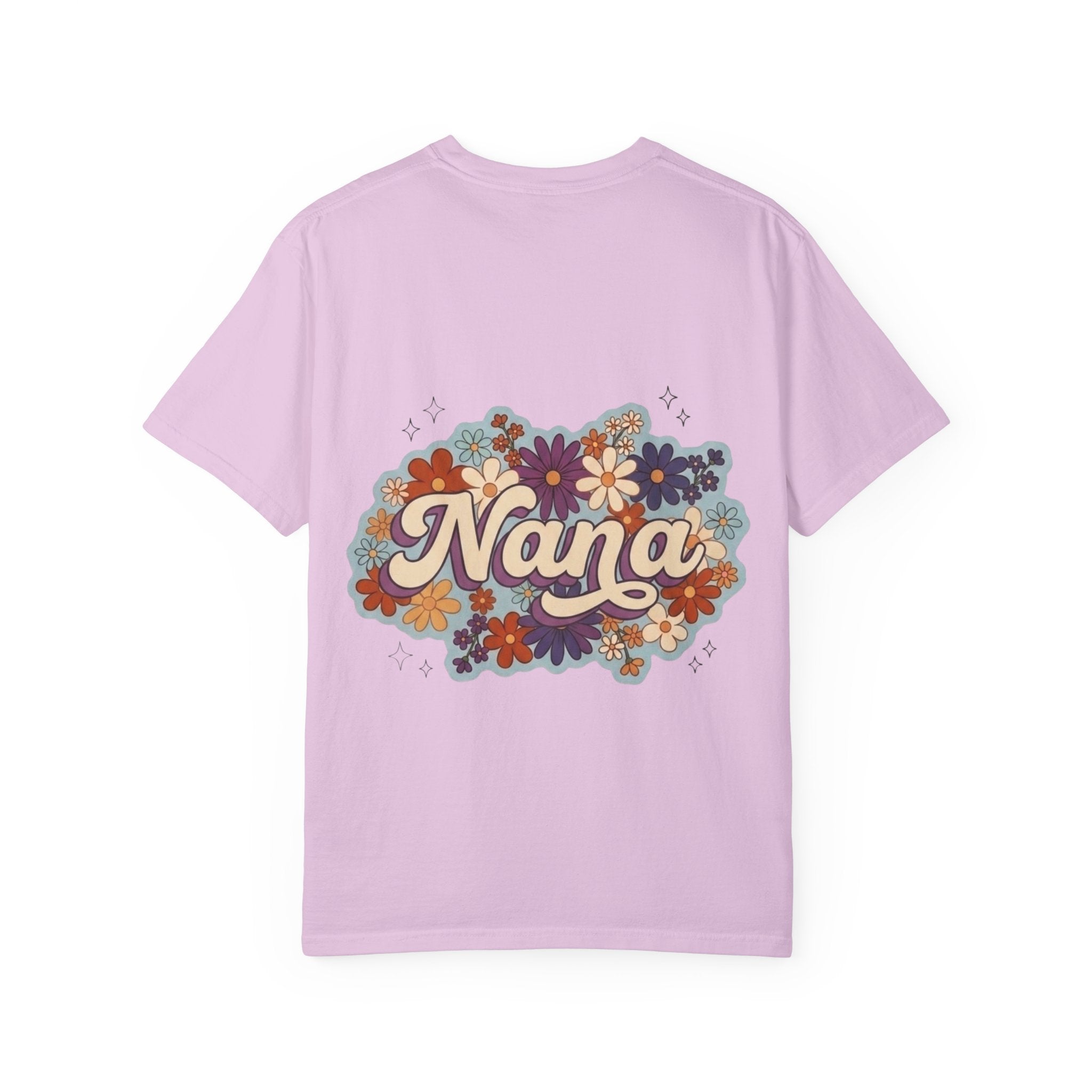 Nana Floral Retro T-Shirt — Vintage Flower Grandma Gift