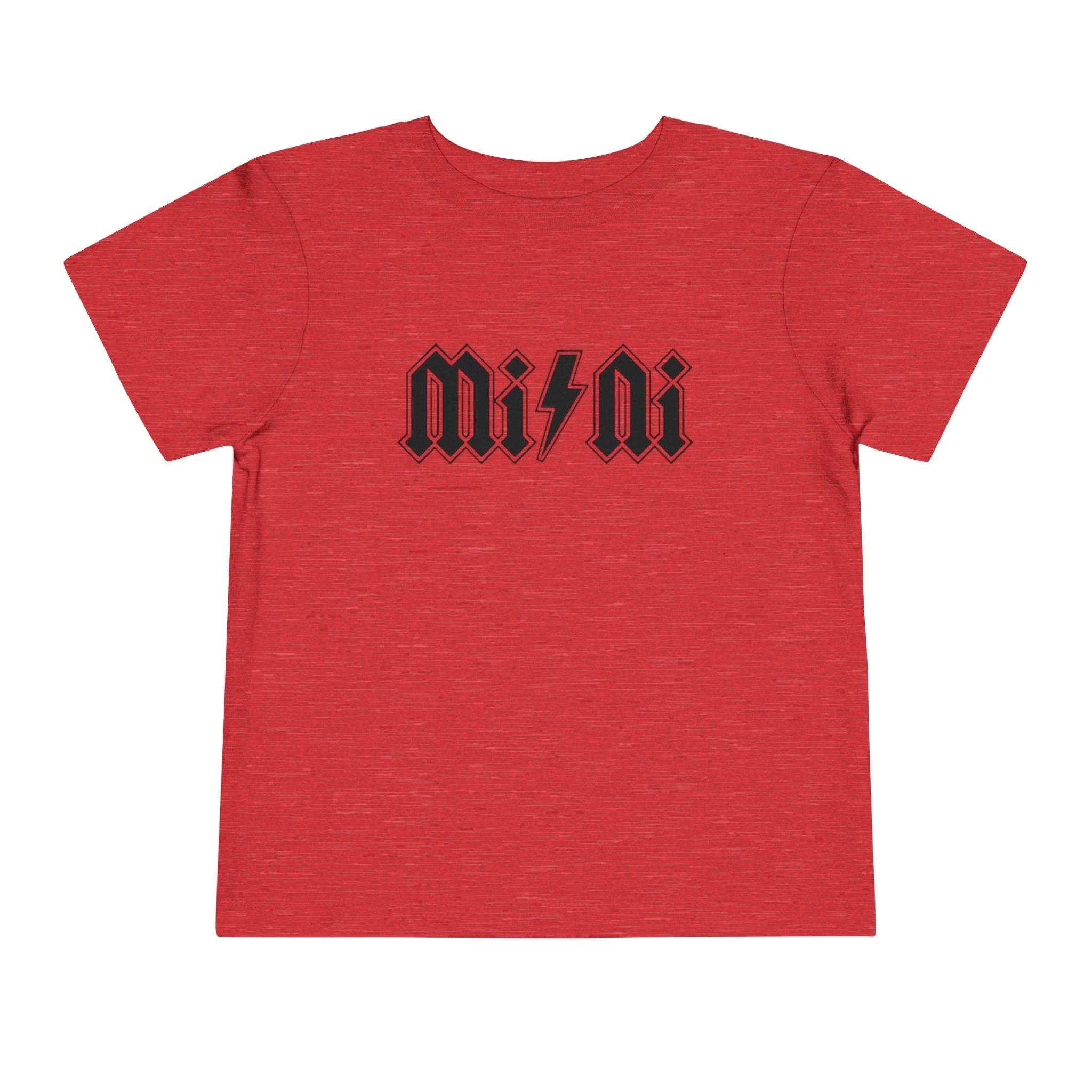 Mini Lightning Toddler Tee — Gothic Rock-Inspired 'Mini' Graphic Shirt