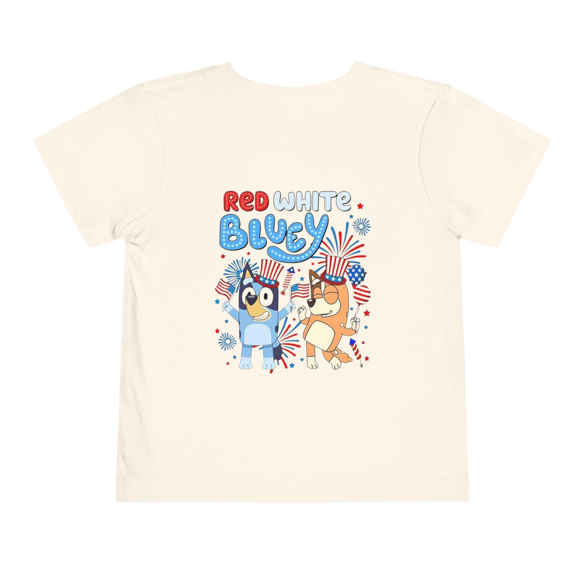 Toddler Tee — "Red White Bluey" 4th of July Kids Shirt
