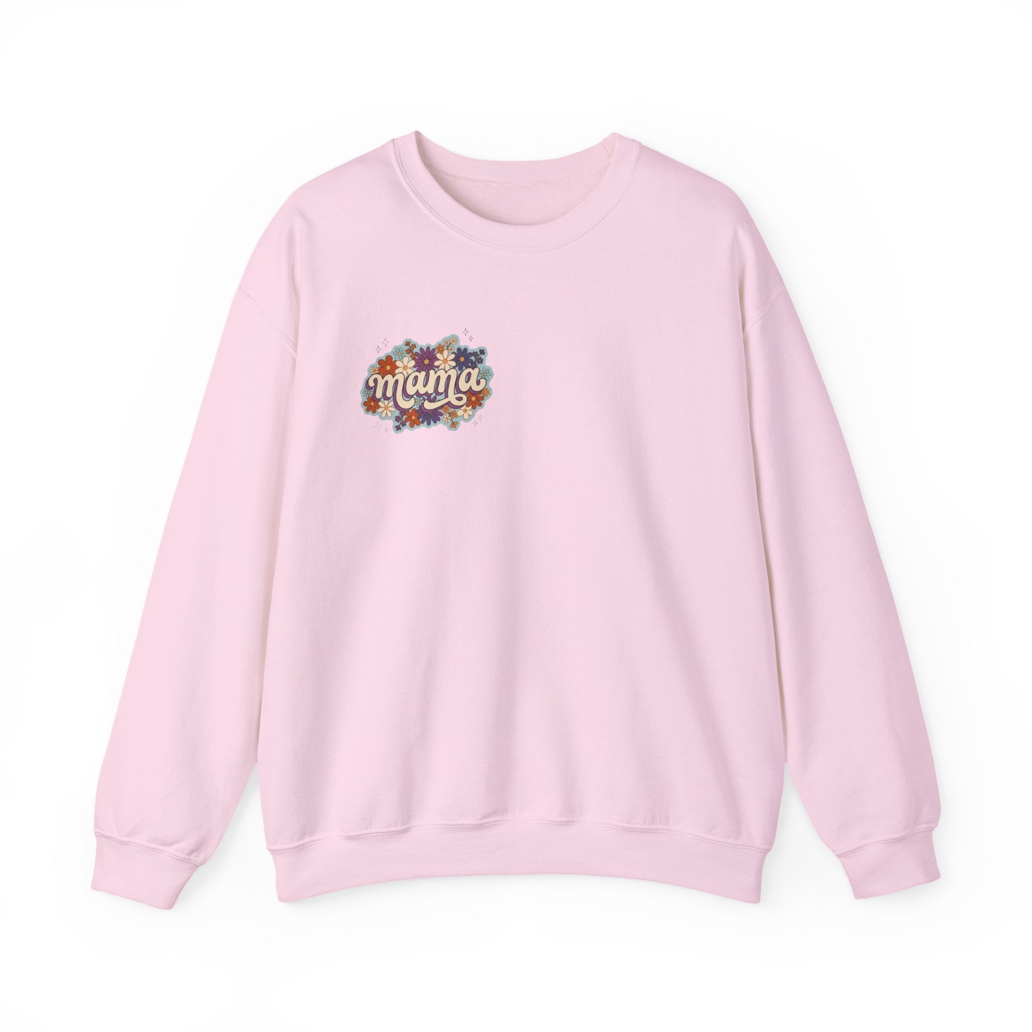 Mama Floral Crewneck Sweatshirt — Retro Floral "Mama" Pullover