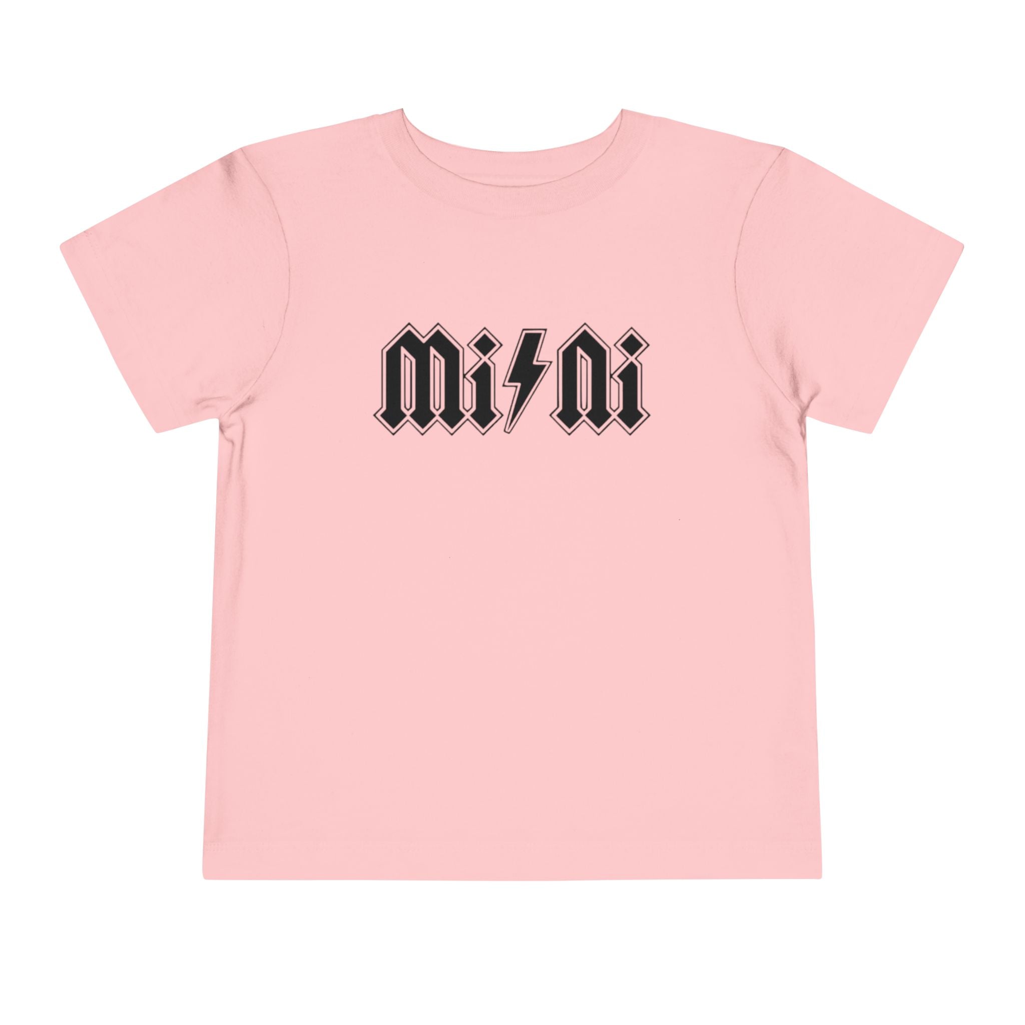 Mini Lightning Toddler Tee — Gothic Rock-Inspired 'Mini' Graphic Shirt