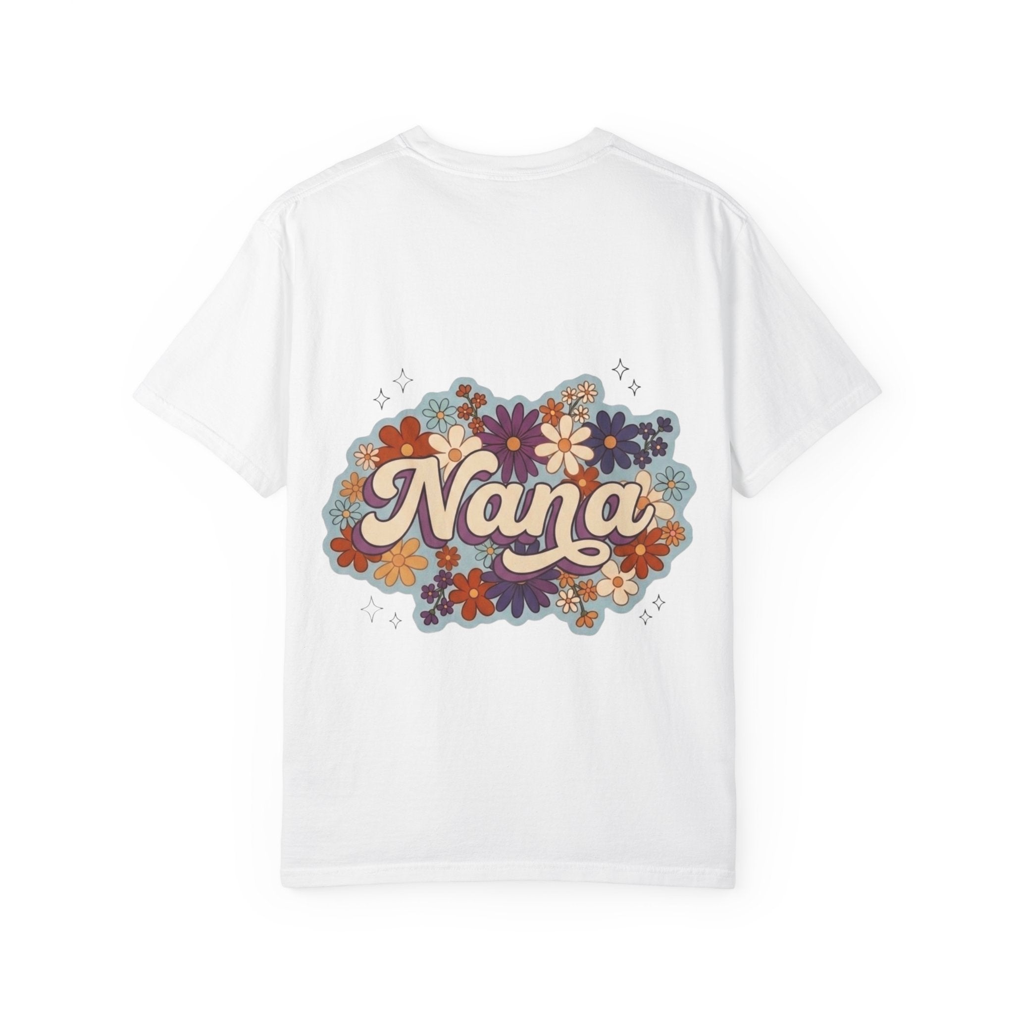 Nana Floral Retro T-Shirt — Vintage Flower Grandma Gift