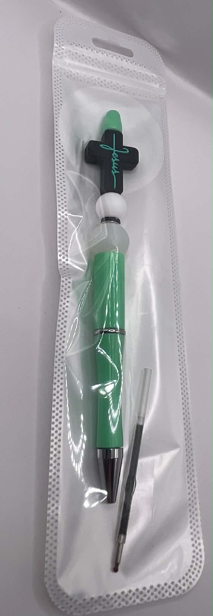 Jesus Cross Bead Pen