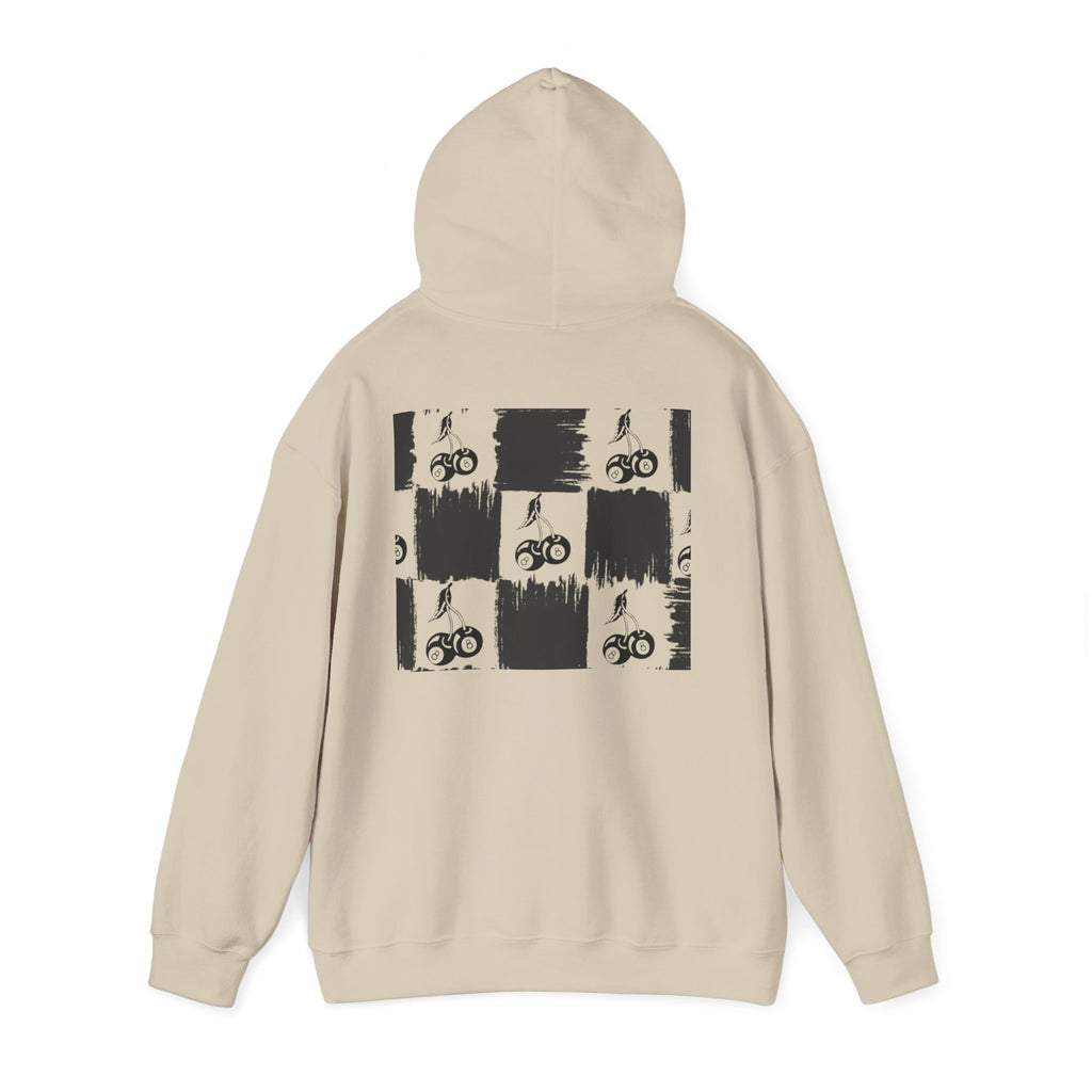Cherry Checkerboard Hoodie —  Pattern Hooded Sweatshirt
