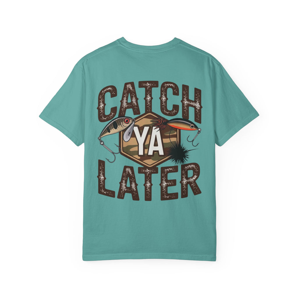 Catch Ya Later Fishing T-Shirt — Retro Lures & Camo Graphic Tee