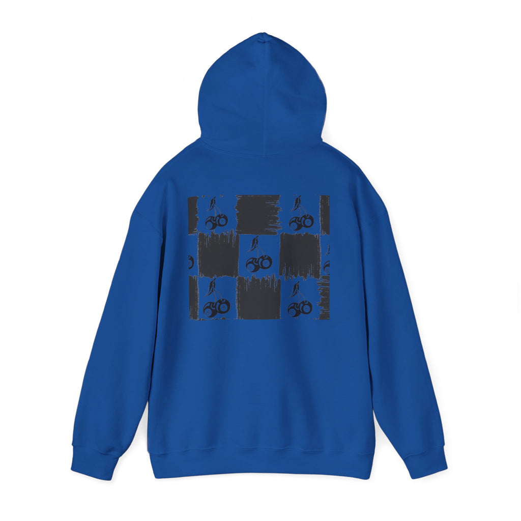 Cherry Checkerboard Hoodie —  Pattern Hooded Sweatshirt