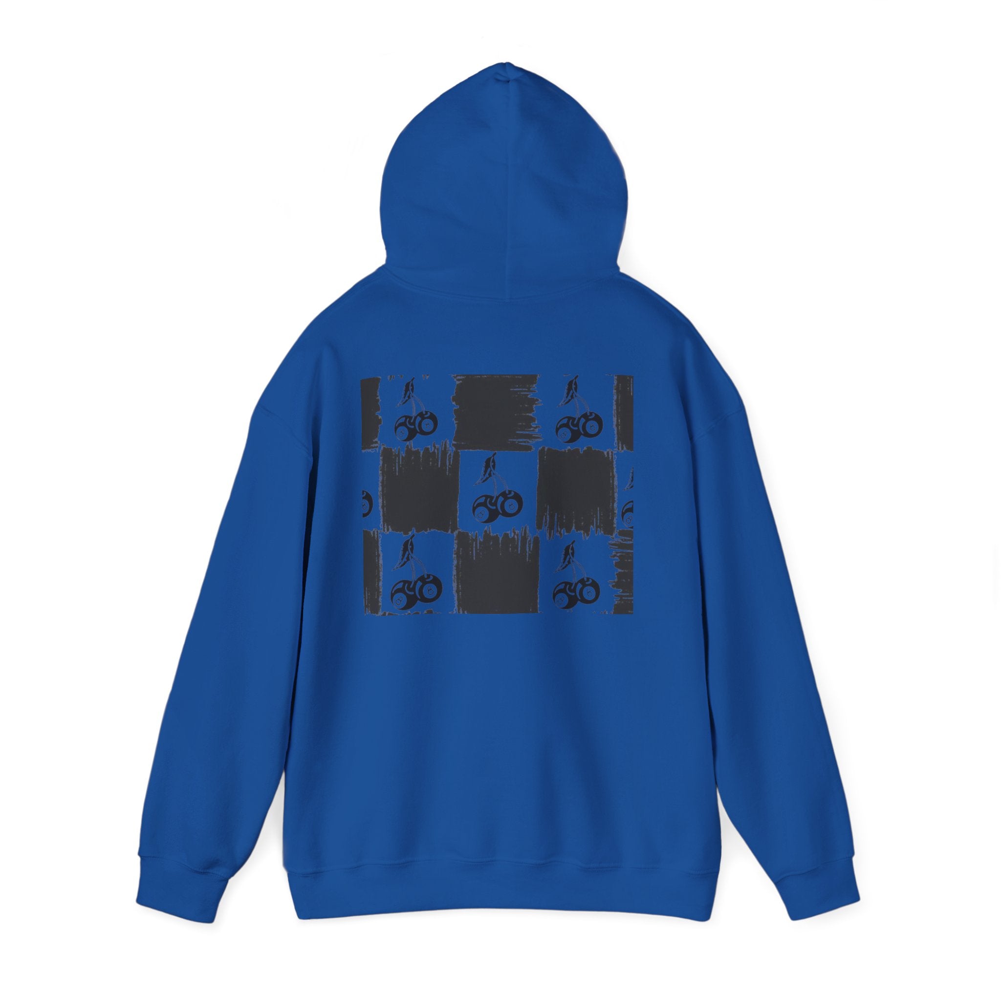 Cherry Checkerboard Hoodie —  Pattern Hooded Sweatshirt
