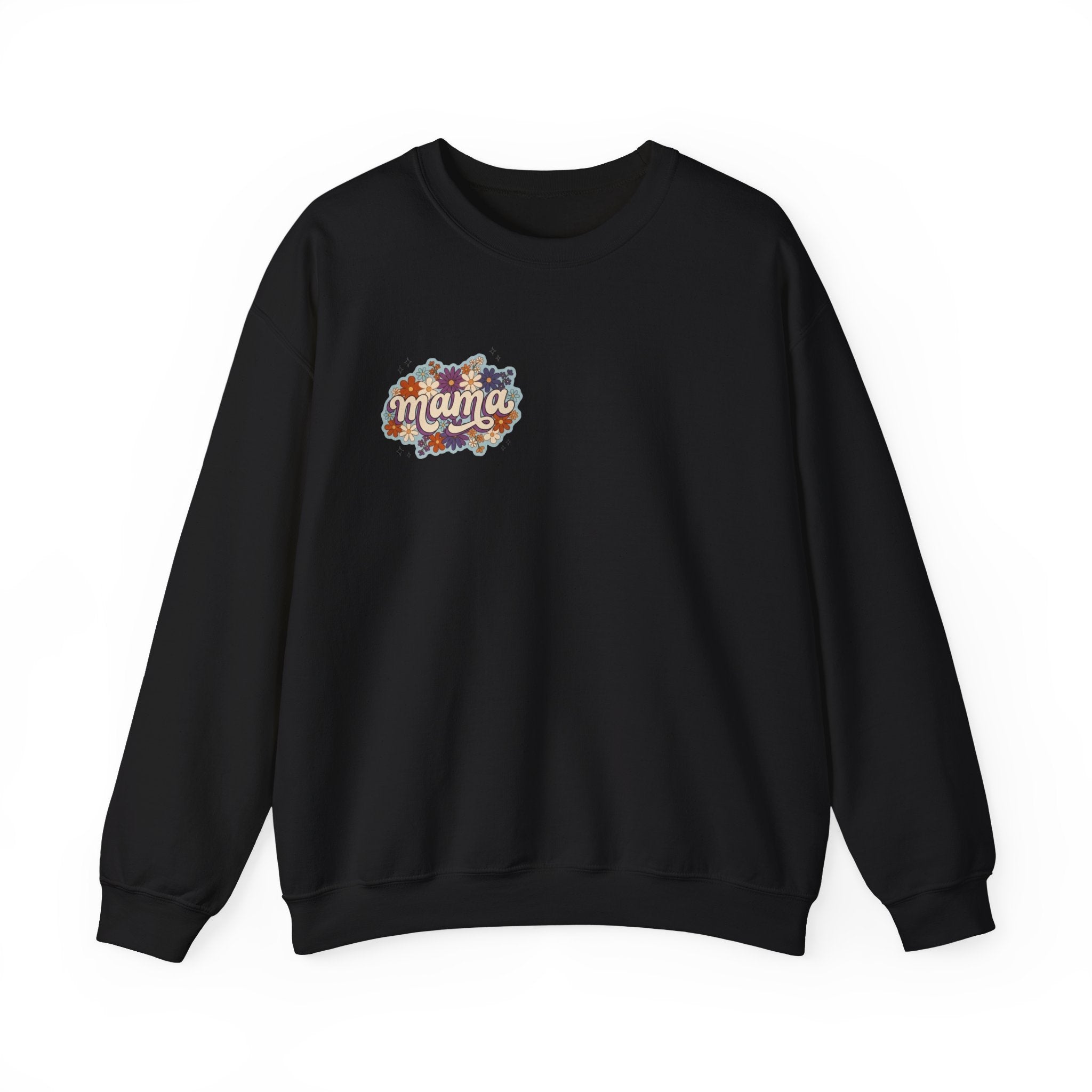 Mama Floral Crewneck Sweatshirt — Retro Floral "Mama" Pullover