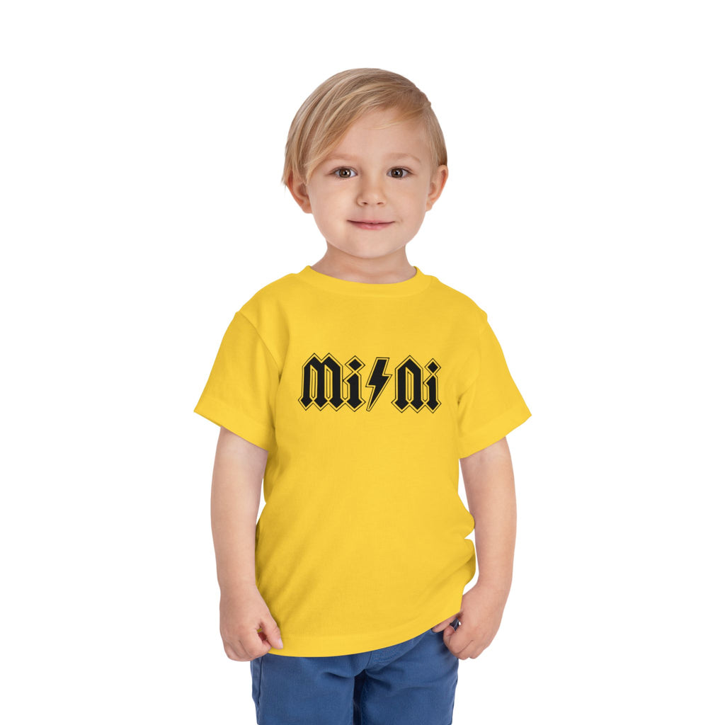 Mini Lightning Toddler Tee — Gothic Rock-Inspired 'Mini' Graphic Shirt