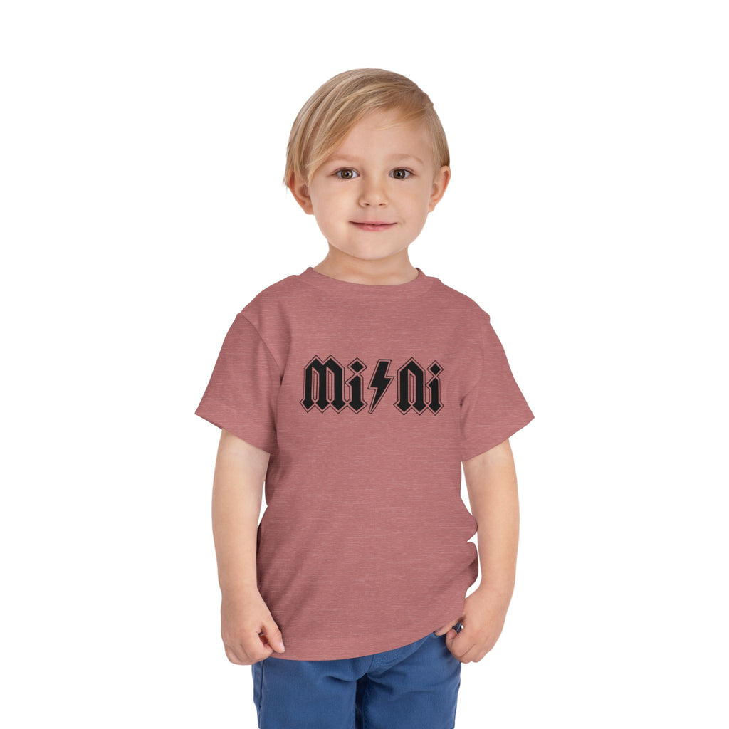 Mini Lightning Toddler Tee — Gothic Rock-Inspired 'Mini' Graphic Shirt