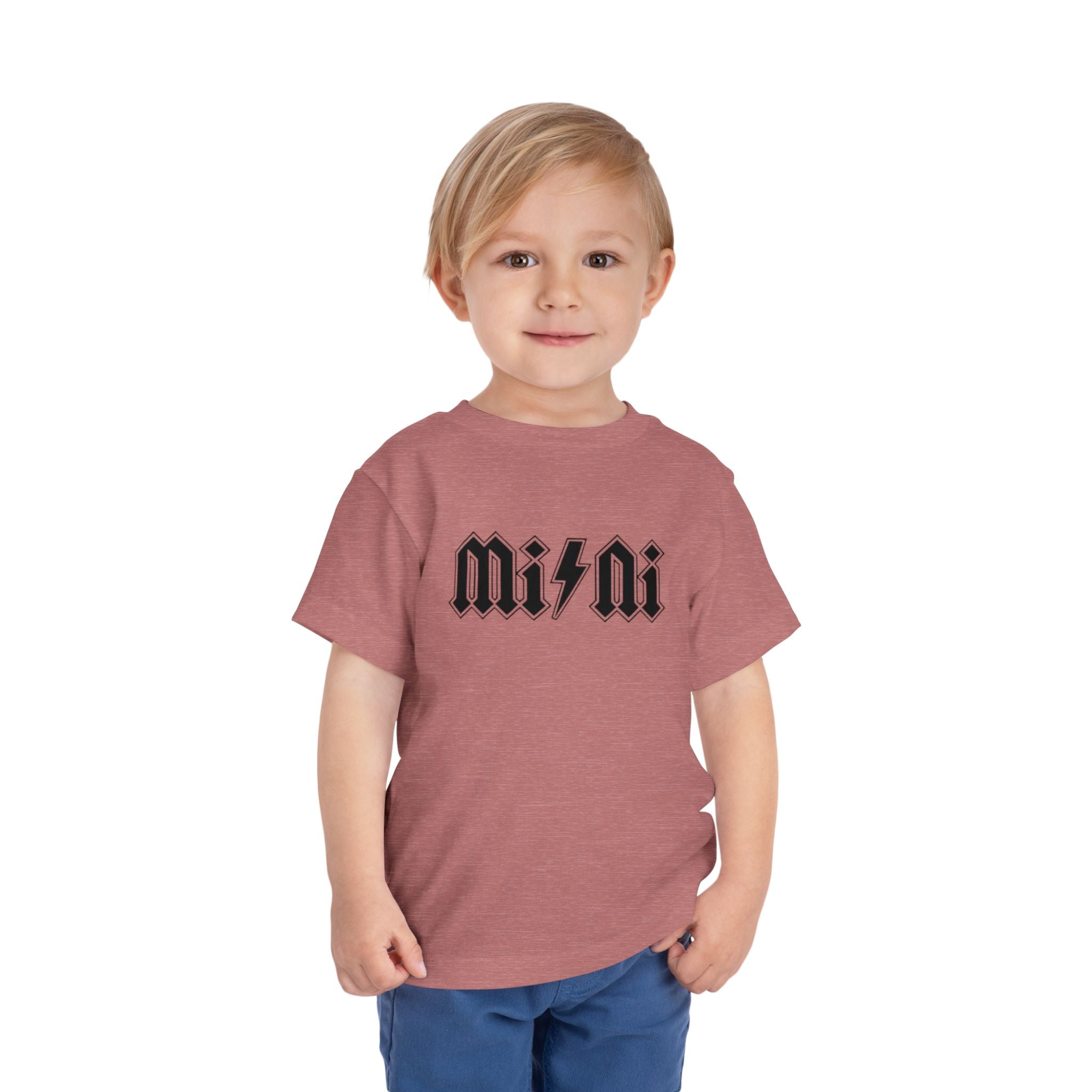 Mini Lightning Toddler Tee — Gothic Rock-Inspired 'Mini' Graphic Shirt