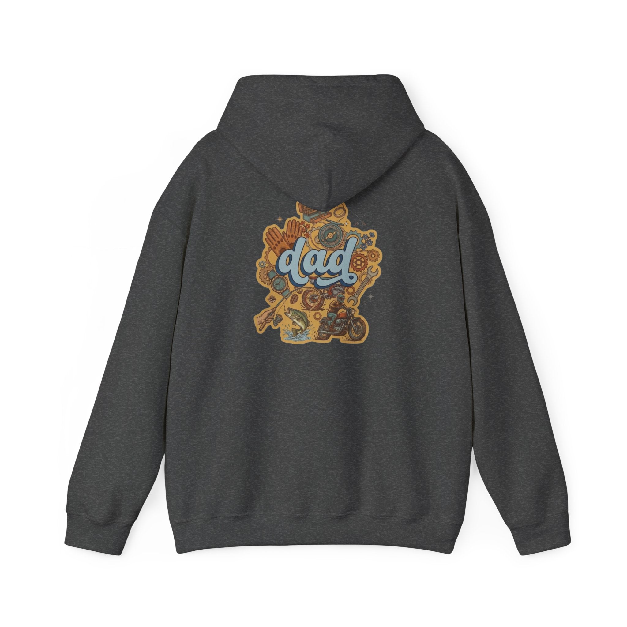 Dad Gear Hoodie — Vintage "dad" Graphic Pullover