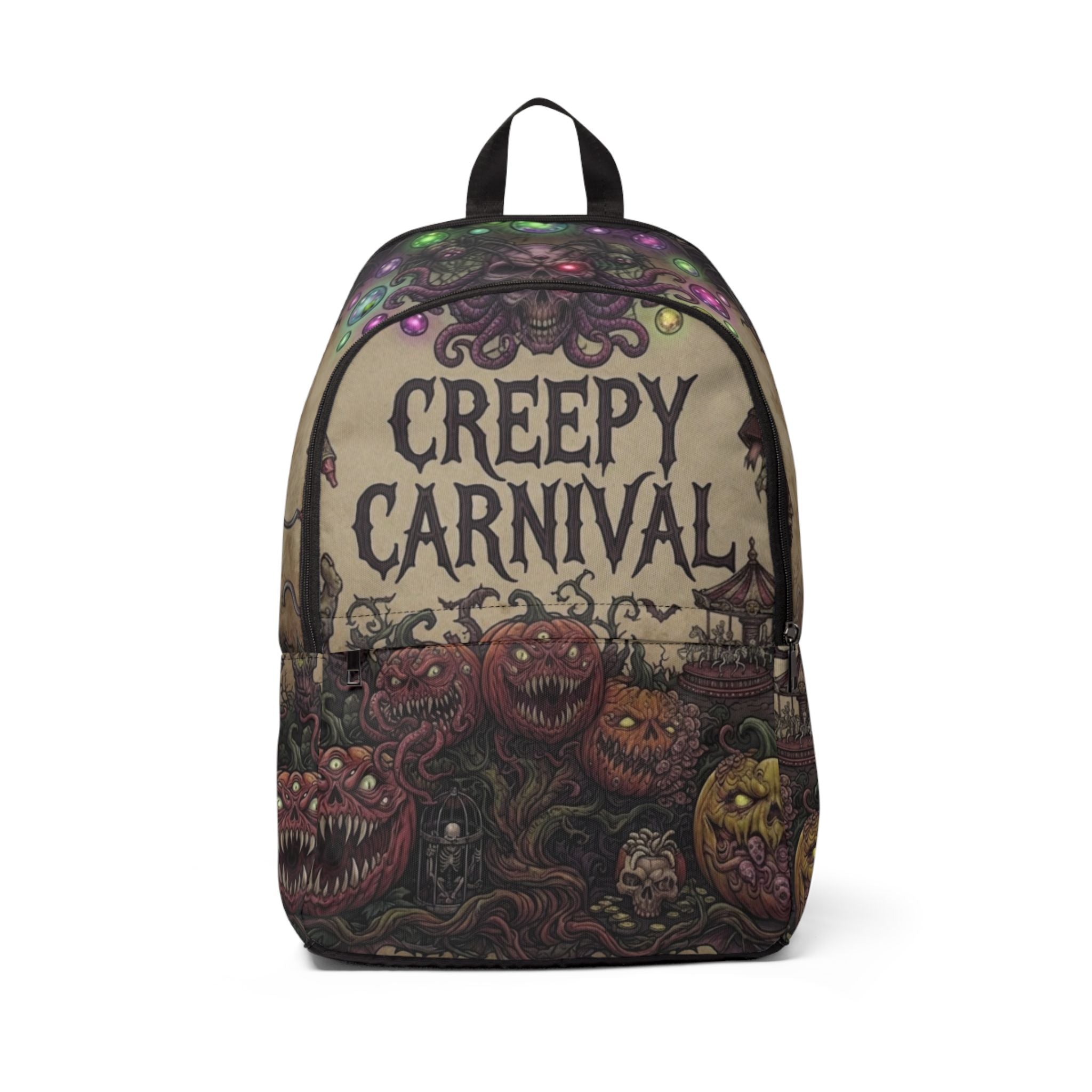 Creepy Carnival Backpack — Horror-Themed Halloween Backpack
