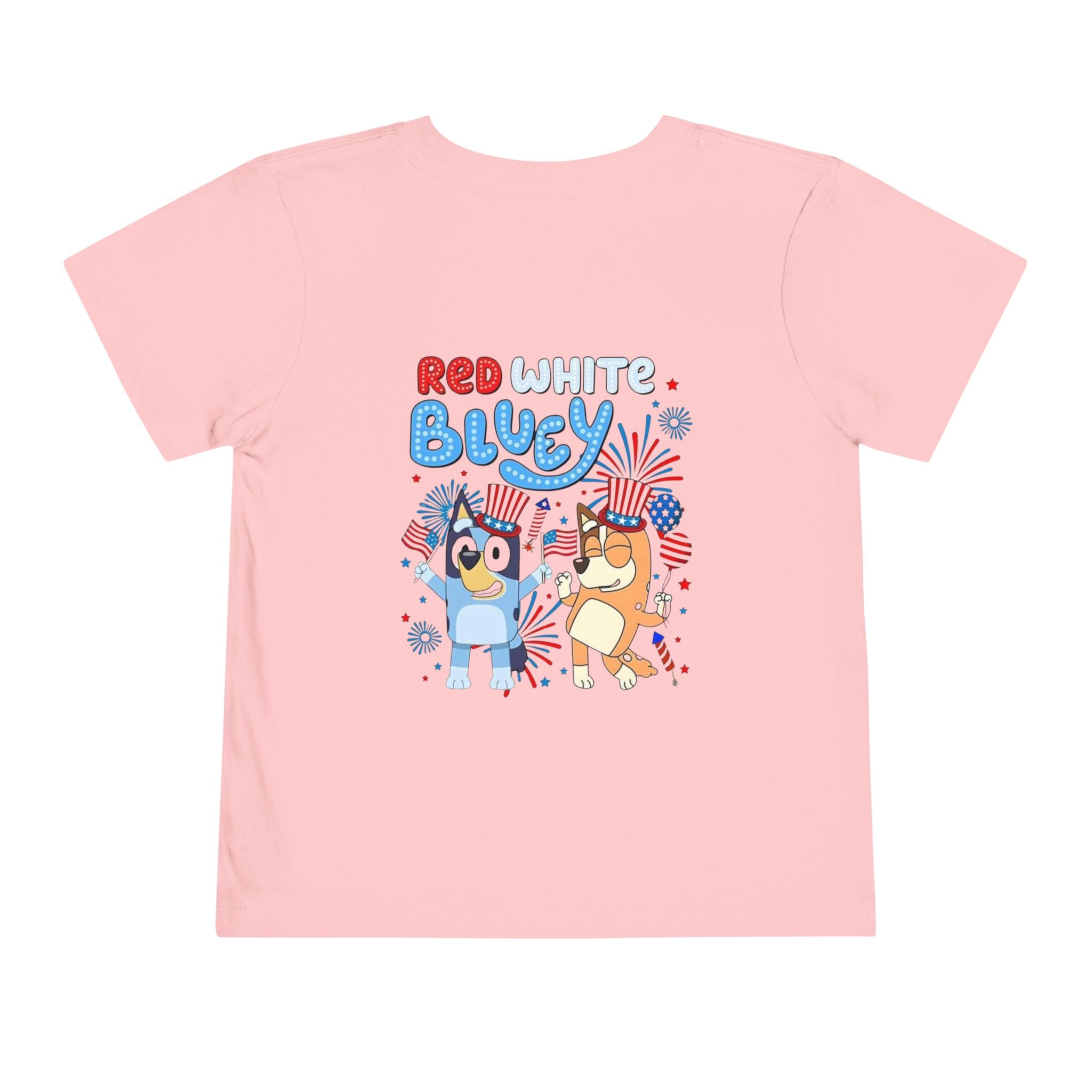Toddler Tee — "Red White Bluey" 4th of July Kids Shirt