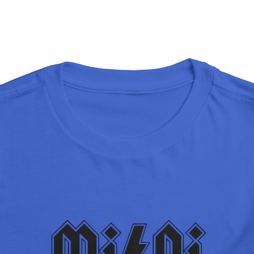 Mini Lightning Toddler Tee — Gothic Rock-Inspired 'Mini' Graphic Shirt