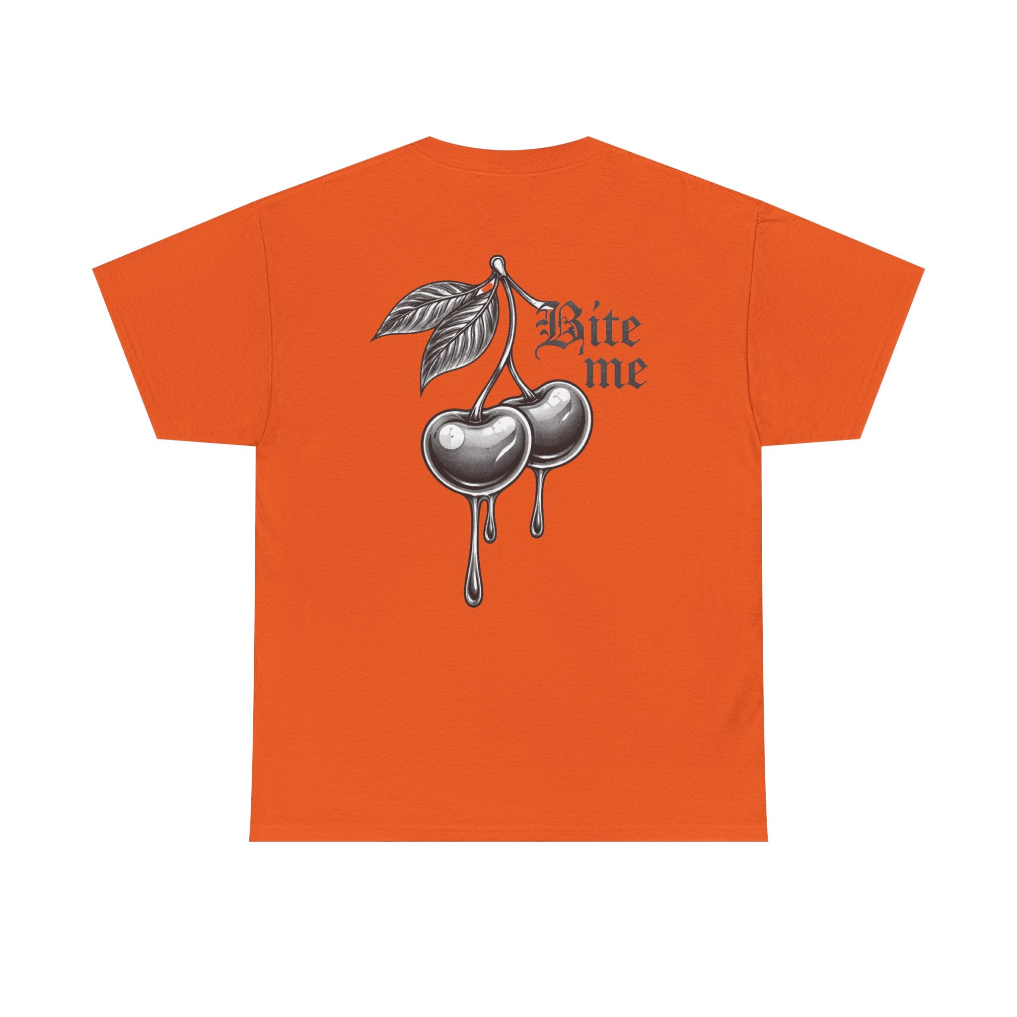 Bite Me Cherry Tee — Dripping Cherry Graphic T-Shirt