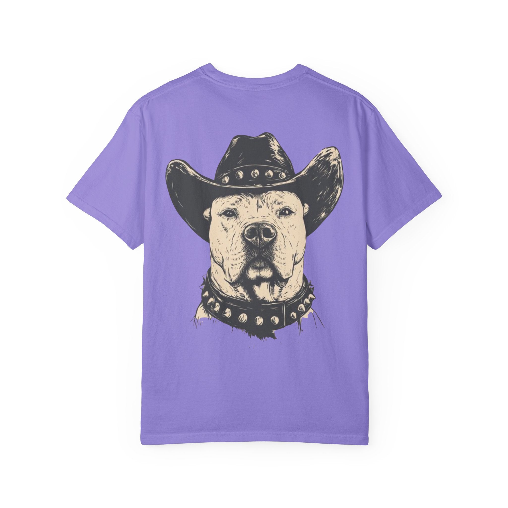 Cowboy Pitbull T-Shirt — Vintage Dog with Cowboy Hat Graphic