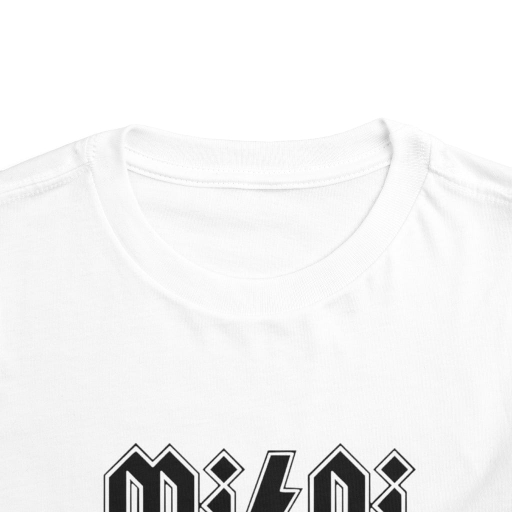 Mini Lightning Toddler Tee — Gothic Rock-Inspired 'Mini' Graphic Shirt