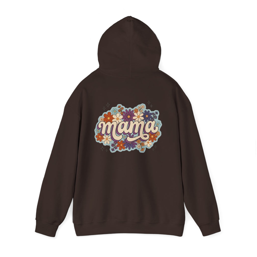 Mama Floral Hoodie — Retro Flower Mom Sweatshirt (Mother's Day Gift)