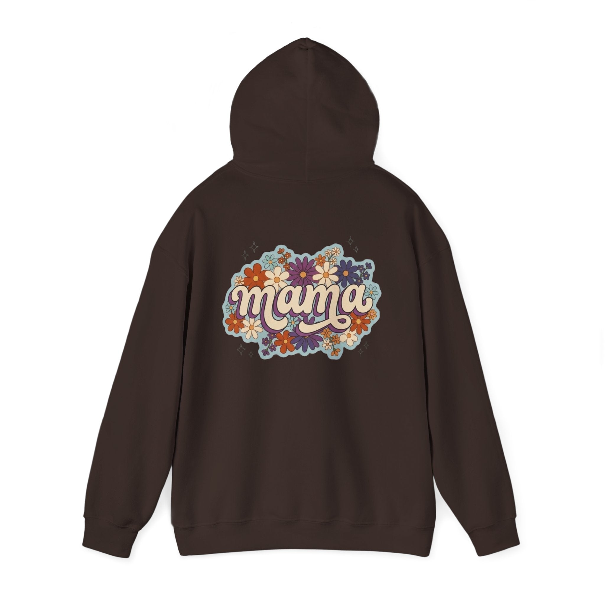 Mama Floral Hoodie — Retro Flower Mom Sweatshirt (Mother's Day Gift)