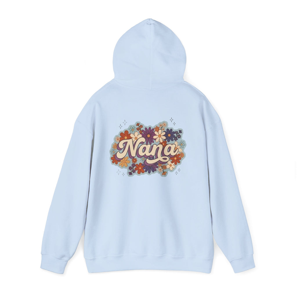 Nana Floral Hoodie — Retro Vintage Flower Grandma Sweatshirt