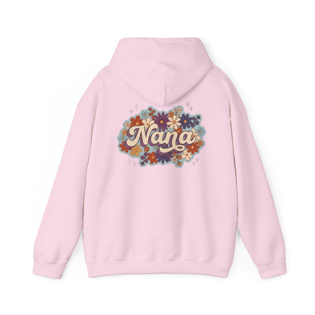 Nana Floral Hoodie — Retro Vintage Flower Grandma Sweatshirt