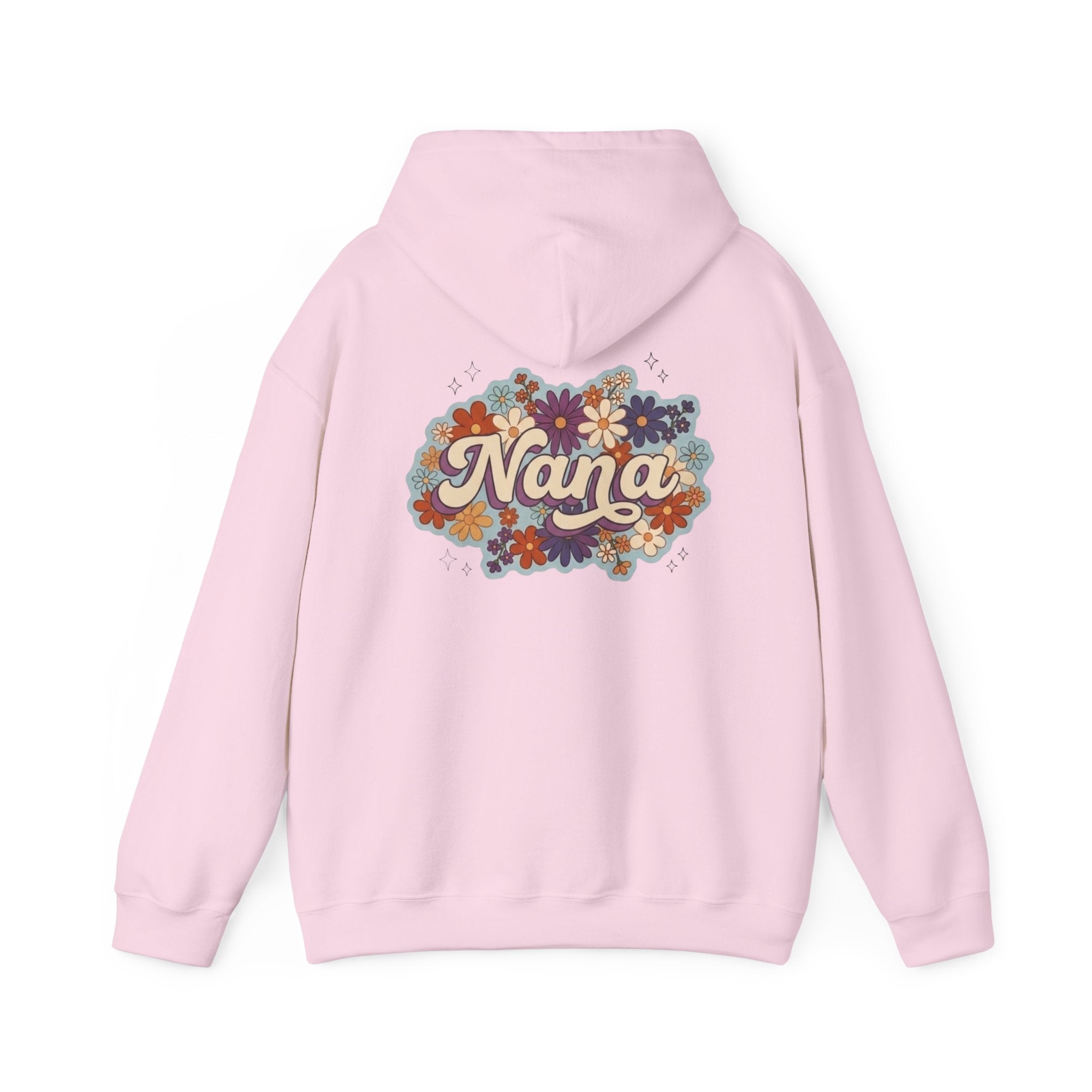 Nana Floral Hoodie — Retro Vintage Flower Grandma Sweatshirt