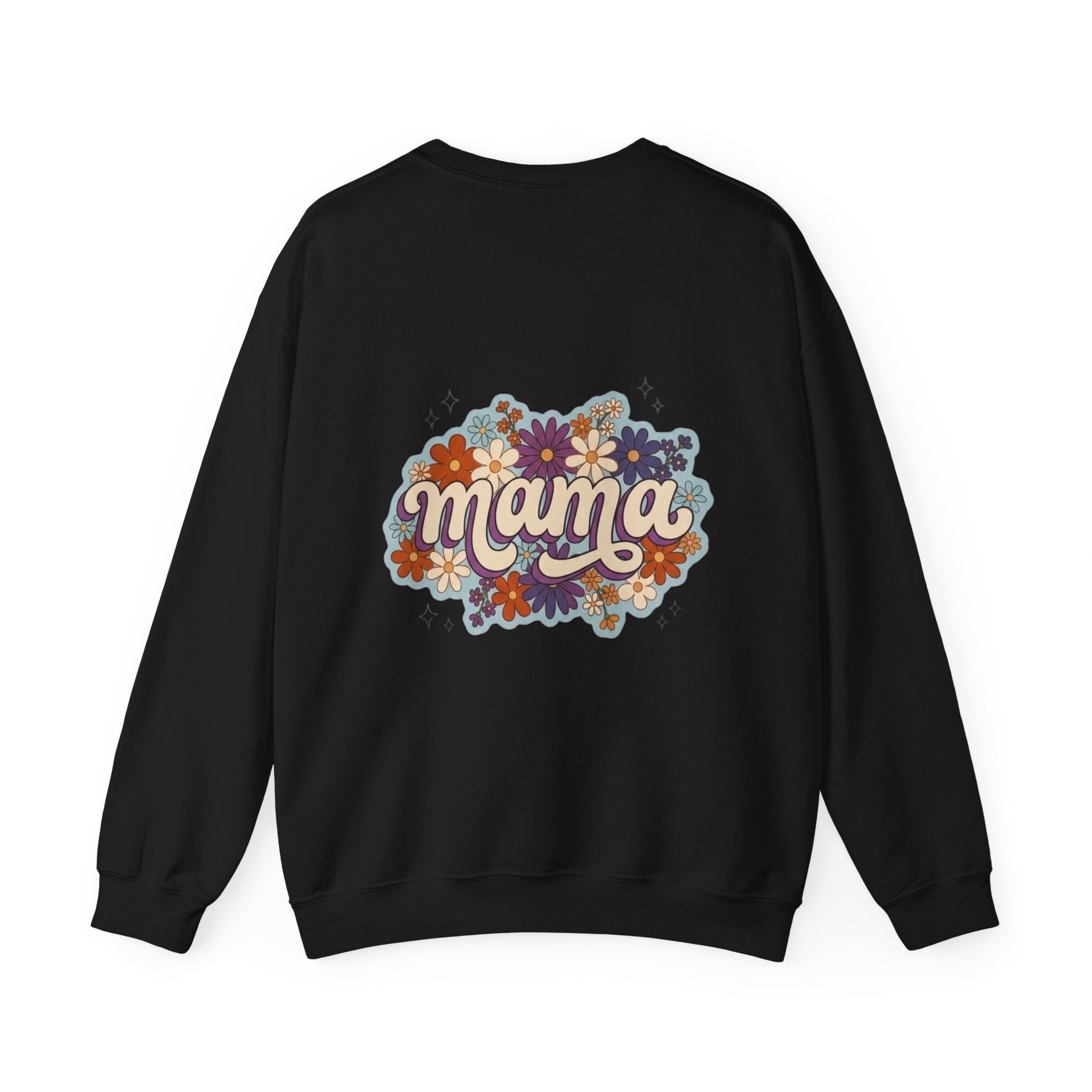 Mama Floral Crewneck Sweatshirt — Retro Floral "Mama" Pullover