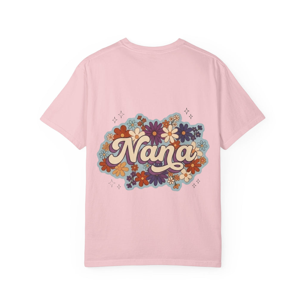 Nana Floral Retro T-Shirt — Vintage Flower Grandma Gift