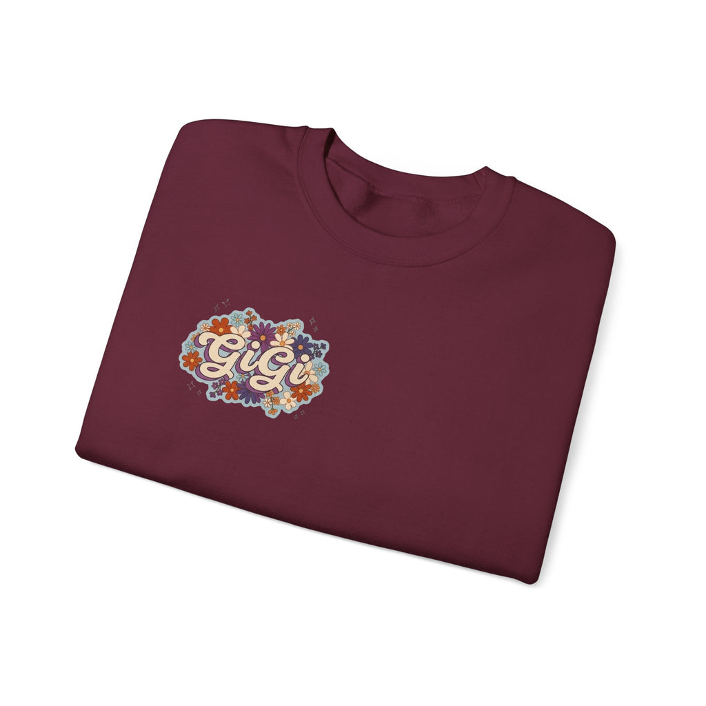 Gigi Floral Crewneck Sweatshirt — Vintage Flower Graphic Sweatshirt