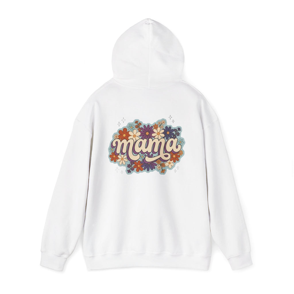 Mama Floral Hoodie — Retro Flower Mom Sweatshirt (Mother's Day Gift)